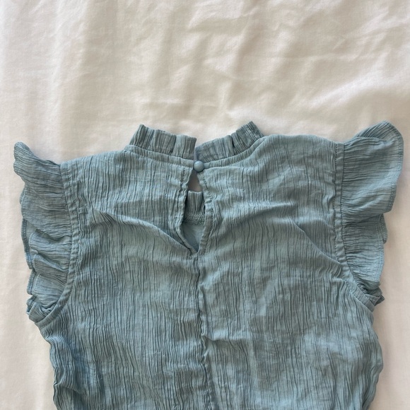 Chic Blue Ruffled Dress - Picture 4 of 5